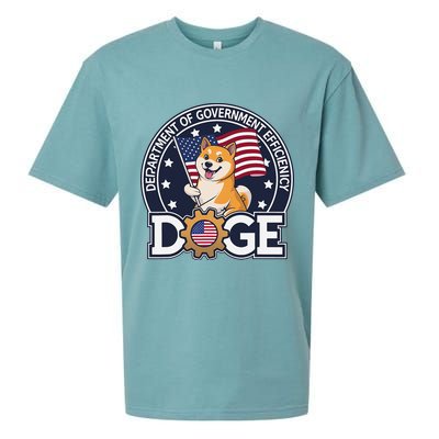 Funny Doge Crypto Meme Department Of Government Efficiency Sueded Cloud Jersey T-Shirt