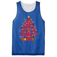 Funny Dog Cat Paw Christmas Tree Lover Merry Xmas Pajamas Gift Mesh Reversible Basketball Jersey Tank