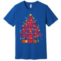 Funny Dog Cat Paw Christmas Tree Lover Merry Xmas Pajamas Gift Premium T-Shirt