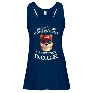 Funny Doge Crypto Meme Department Of Government Efficiency Ladies Essential Flowy Tank