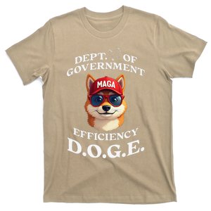 Funny Doge Crypto Meme Department Of Government Efficiency T-Shirt