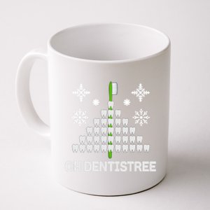 Funny Dentist Christmas Tree Dentistree Tooth Hygienist Gift Coffee Mug