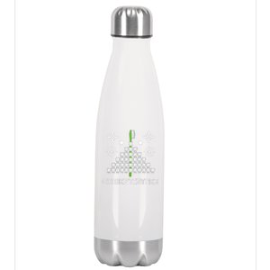 Funny Dentist Christmas Tree Dentistree Tooth Hygienist Gift Stainless Steel Insulated Water Bottle