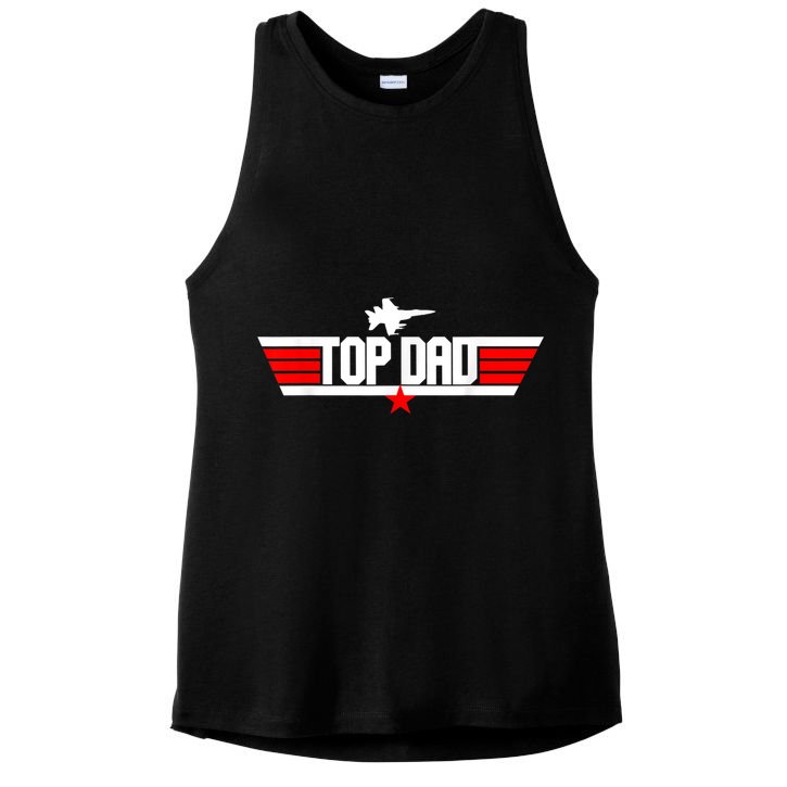 Fathers Day Christmas Birthday For Top Dad Ladies PosiCharge Tri-Blend Wicking Tank