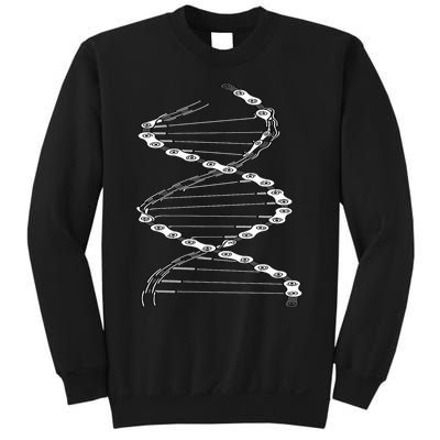 Funny DNA Cycling Bicycle Chain Mountain Bike Lovers Outfit Sweatshirt