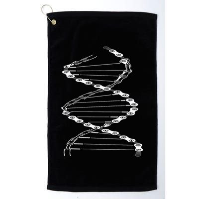 Funny DNA Cycling Bicycle Chain Mountain Bike Lovers Outfit Golf Towel