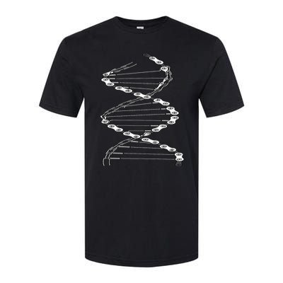 Funny DNA Cycling Bicycle Chain Mountain Bike Lovers Outfit Softstyle CVC T-Shirt