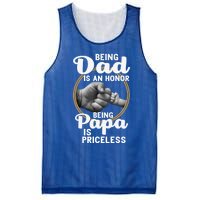 Funny Dad Cute Gift Being Dad Is An Honor Fathers Day Great Gift Mesh Reversible Basketball Jersey Tank