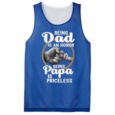 Funny Dad Cute Gift Being Dad Is An Honor Fathers Day Great Gift Mesh Reversible Basketball Jersey Tank