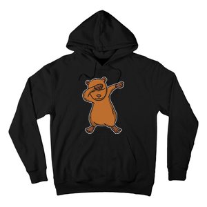 Funny Dabbing Capybara Gift Water Pig Dab Dance Hoodie