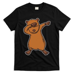 Funny Dabbing Capybara Gift Water Pig Dab Dance T-Shirt