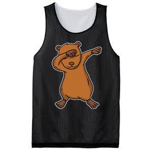 Funny Dabbing Capybara Gift Water Pig Dab Dance Mesh Reversible Basketball Jersey Tank