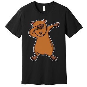 Funny Dabbing Capybara Gift Water Pig Dab Dance Premium T-Shirt