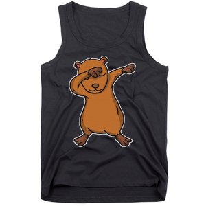 Funny Dabbing Capybara Gift Water Pig Dab Dance Tank Top