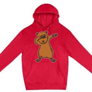 Funny Dabbing Capybara Gift Water Pig Dab Dance Premium Pullover Hoodie