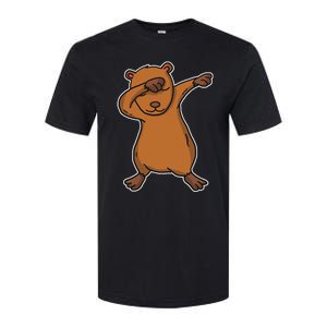 Funny Dabbing Capybara Gift Water Pig Dab Dance Softstyle CVC T-Shirt