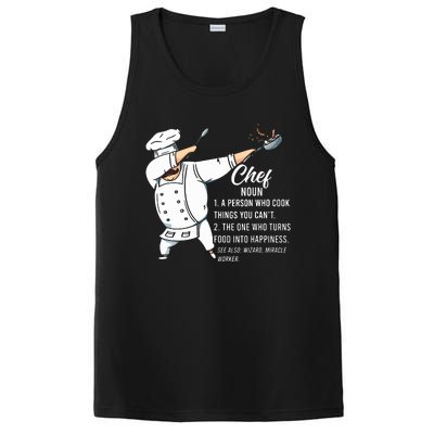 Funny Dabbing Chef Definition Restaurant Kitchen Cook Chef PosiCharge Competitor Tank