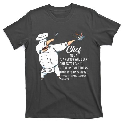 Funny Dabbing Chef Definition Restaurant Kitchen Cook Chef T-Shirt