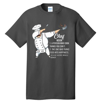 Funny Dabbing Chef Definition Restaurant Kitchen Cook Chef Tall T-Shirt