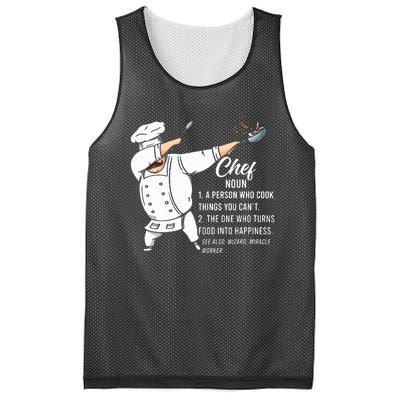 Funny Dabbing Chef Definition Restaurant Kitchen Cook Chef Mesh Reversible Basketball Jersey Tank