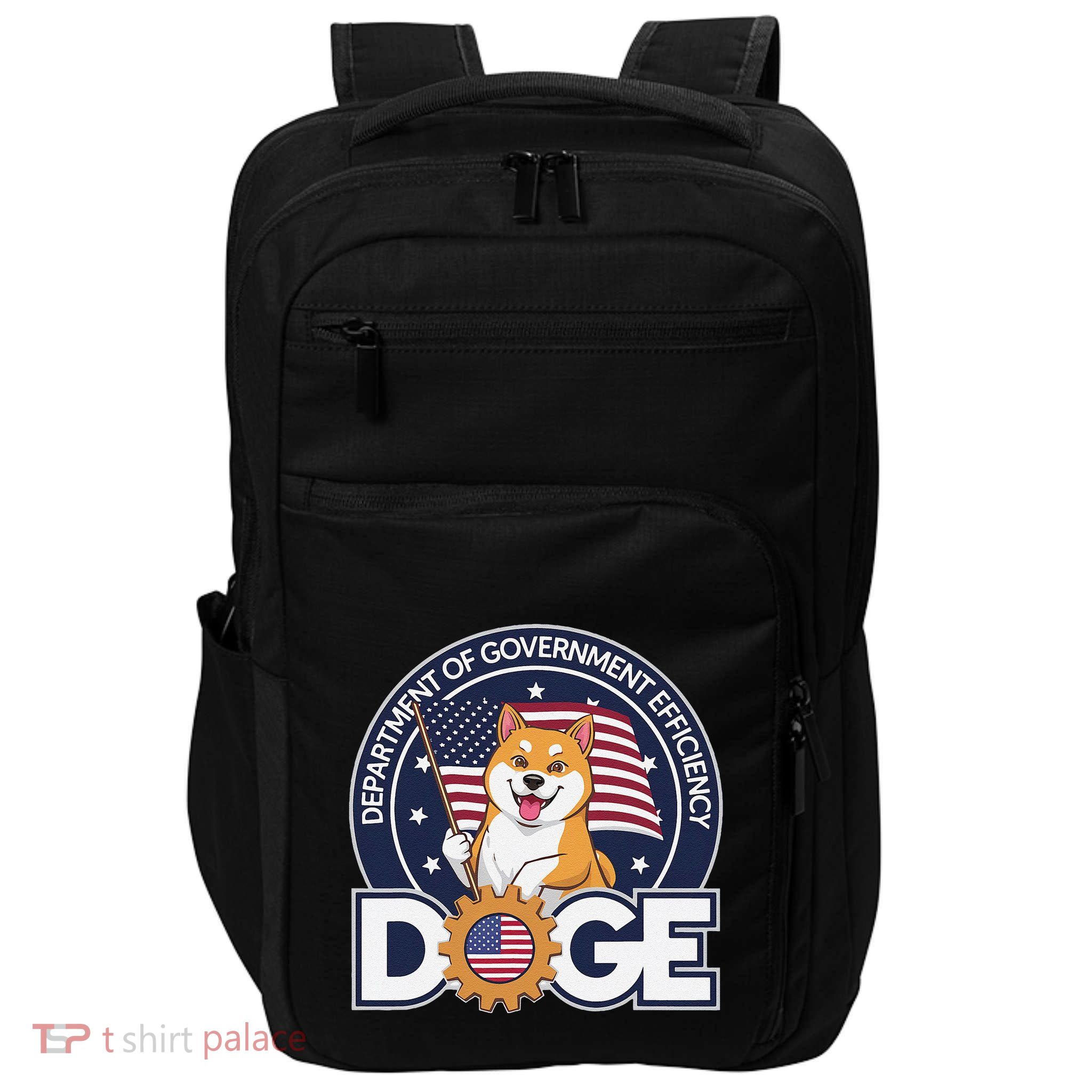 Funny Doge Crypto Meme Department Of Government Efficiency Impact Tech Backpack
