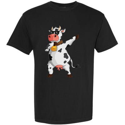 Funny Dabbing Cow lover Farming Cow Garment-Dyed Heavyweight T-Shirt