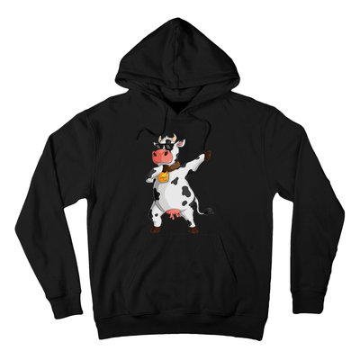 Funny Dabbing Cow lover Farming Cow Hoodie