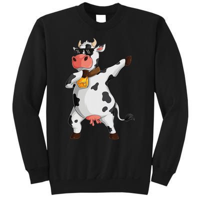 Funny Dabbing Cow lover Farming Cow Sweatshirt