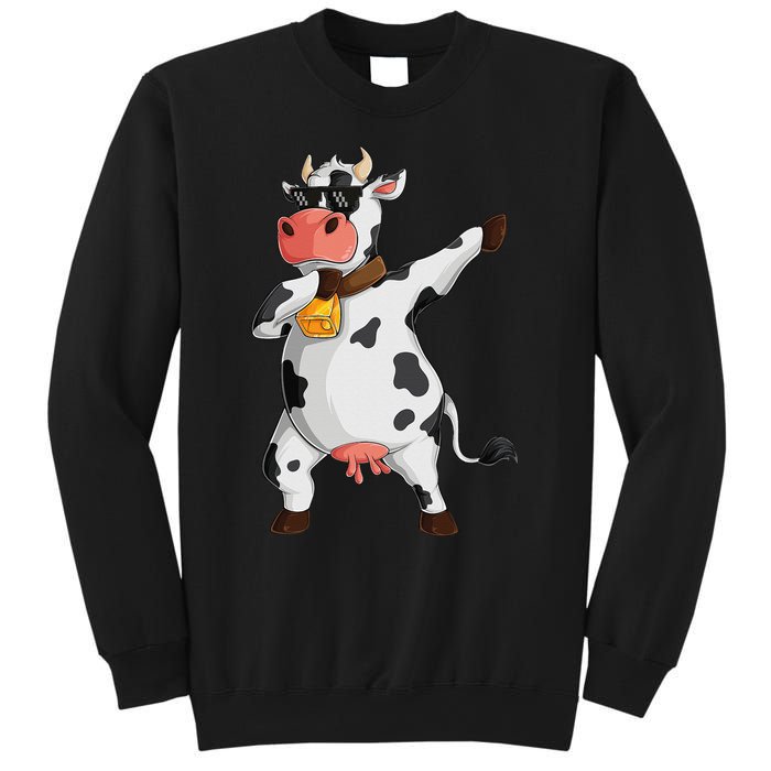 Funny Dabbing Cow lover Farming Cow Sweatshirt