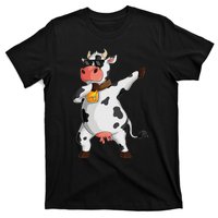 Funny Dabbing Cow lover Farming Cow T-Shirt