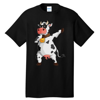 Funny Dabbing Cow lover Farming Cow Tall T-Shirt