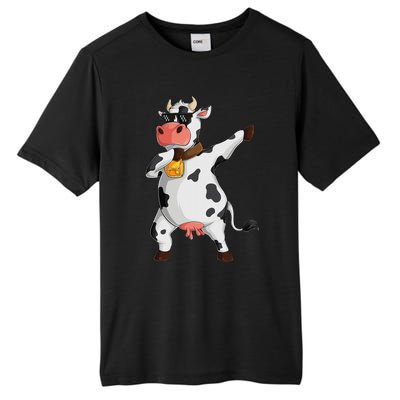 Funny Dabbing Cow lover Farming Cow Tall Fusion ChromaSoft Performance T-Shirt