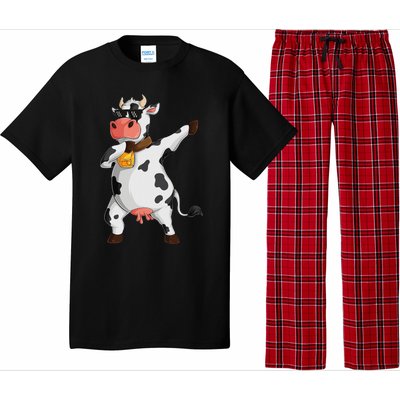 Funny Dabbing Cow lover Farming Cow Pajama Set