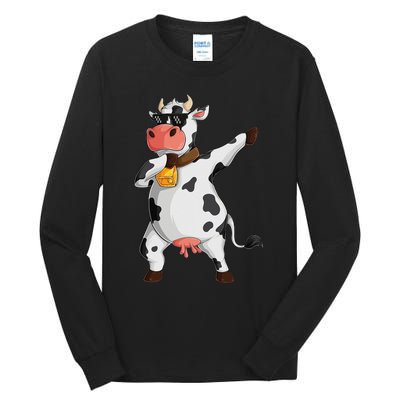 Funny Dabbing Cow lover Farming Cow Tall Long Sleeve T-Shirt