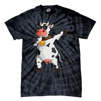 Funny Dabbing Cow lover Farming Cow Tie-Dye T-Shirt