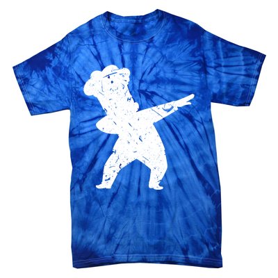 Funny Dabbing Chef Dab Chef Dad Gift Culinary Gift Tie-Dye T-Shirt