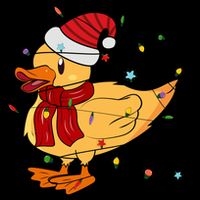 Funny Duck Christmas Lights Gift Santa Hat Xmas Holiday Gift Womens Tank Top