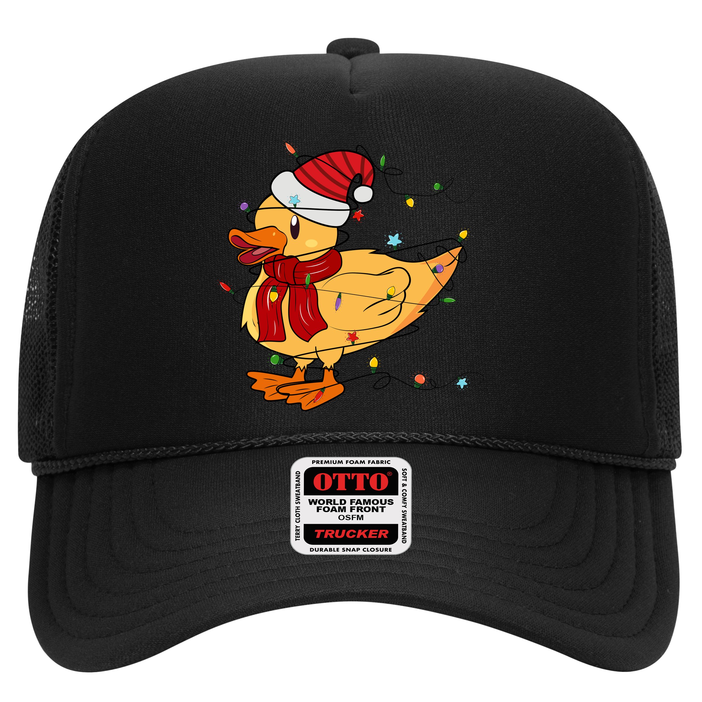 Funny Duck Christmas Lights Gift Santa Hat Xmas Holiday Gift Hat