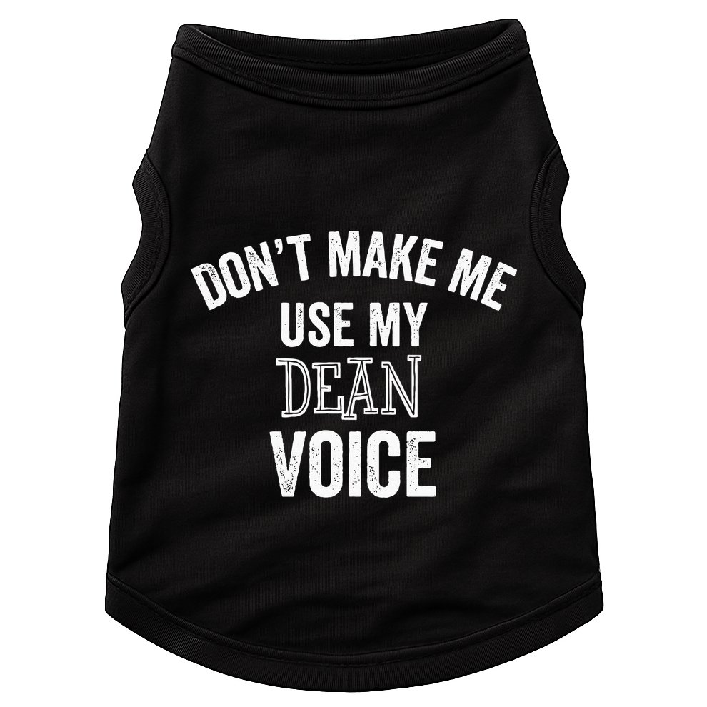 Funny Dean College University Department Promotion Gift Doggie Tank