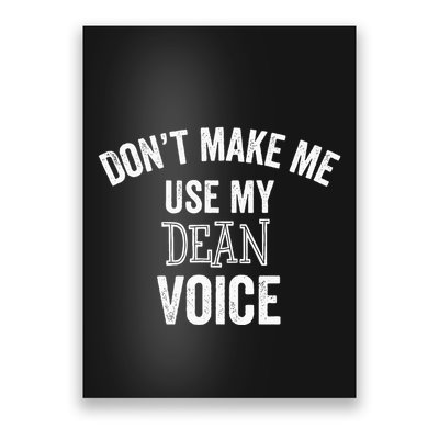 Funny Dean College University Department Promotion Gift Poster