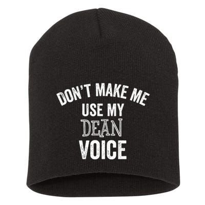 Funny Dean College University Department Promotion Gift Short Acrylic Beanie