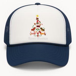 Funny Dachshund Christmas Tree For Lovers Trucker Hat