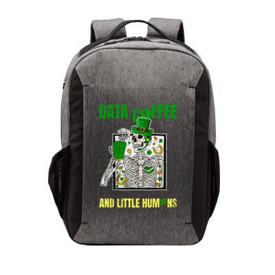 Funny Data Coffee And Little Humans PatrickS Day Vector Backpack