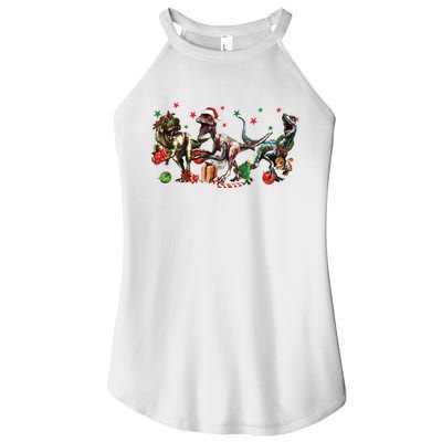 Funny Dinosaur Christmas Gift Women's Perfect Tri Rocker Tank