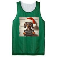 Funny Dachshund Christmas Dear Santa I Can Explain Gift Mesh Reversible Basketball Jersey Tank