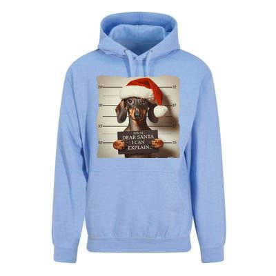 Funny Dachshund Christmas Dear Santa I Can Explain Gift Unisex Surf Hoodie