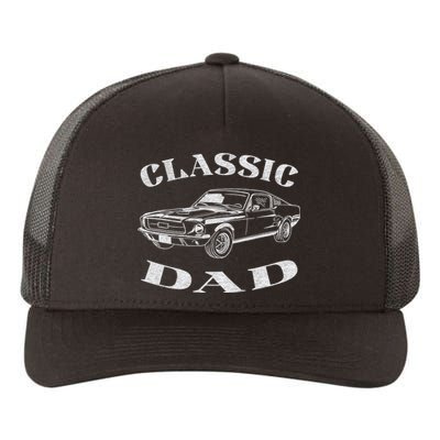 Funny Dad Classic Car Graphic Yupoong Adult 5-Panel Trucker Hat