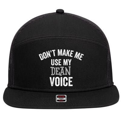 Funny Dean College University Department Promotion 7 Panel Mesh Trucker Snapback Hat