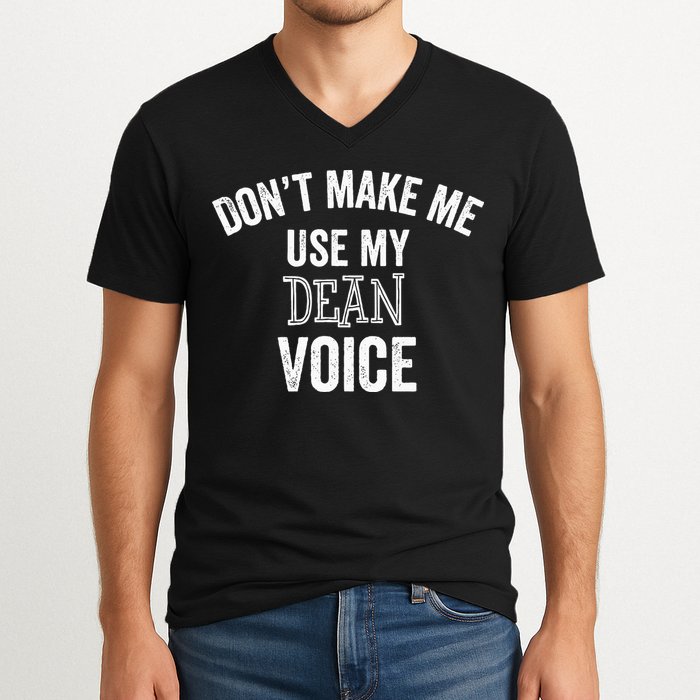 Funny Dean College University Department Promotion V-Neck T-Shirt
