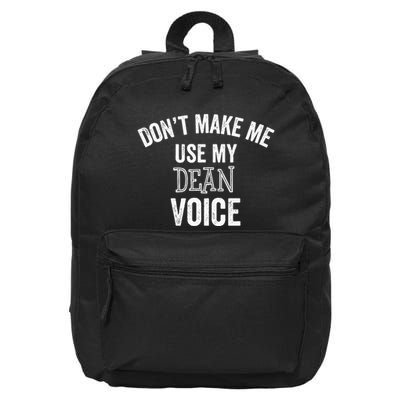 Funny Dean College University Department Promotion 16 in Basic Backpack